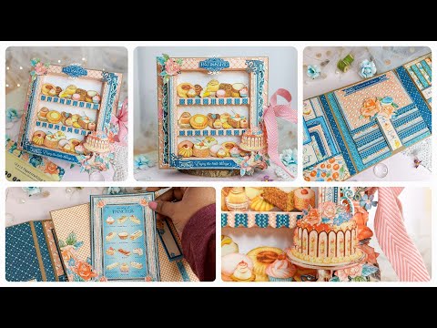 Complete Tutorial of Trifold Folio with 3D window Cover page- Cafe Parisian Collection