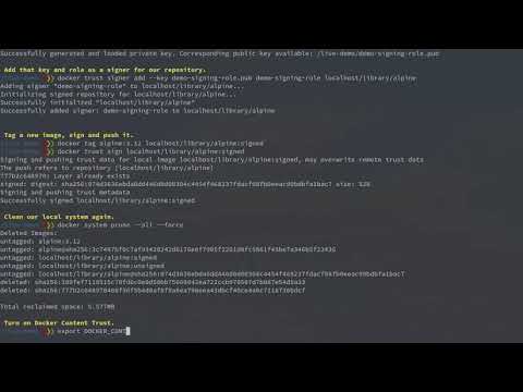 Docker Content Trust Signing Demo