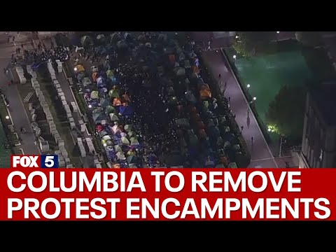 Columbia University extends deadline to remove protest encampments