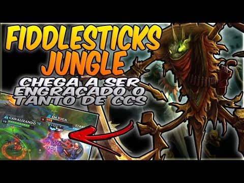 O CAMPEÃO QUE FAZ TU CAIR POR ALGUNS SEGUNDOS KKKK, MUITO BOM ISSO! - FIDDLESTICKS JUNGLE