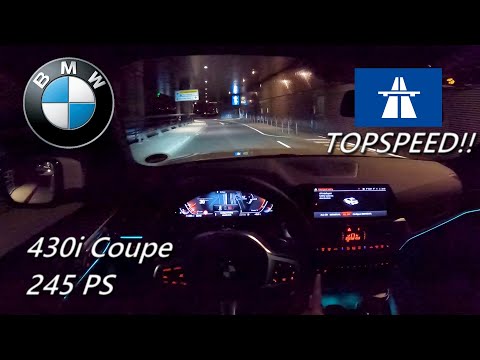 Thumbnail for 2023 BMW 430i Coupe 245 PS NIGHT POV DRIVE TOPSPEED FRANKFURT AIRPORT (60 FPS) by Coupe, BMW
