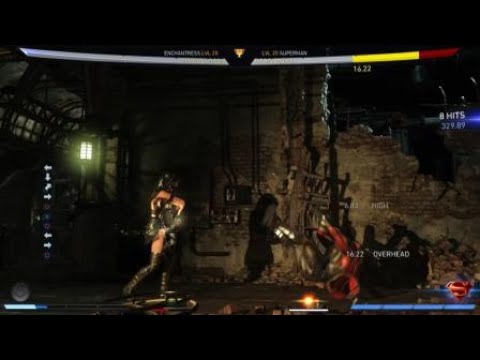 Injustice 2: Enchantress 3-bar 574 damage reset combo