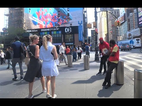 Walking In New York City - 42nd Street - 8th Ave to Broadway