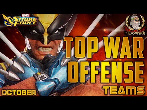 Top War Offense Teams - Tier List and Analysis - October 2021 - Marvel Strike Force - MSF