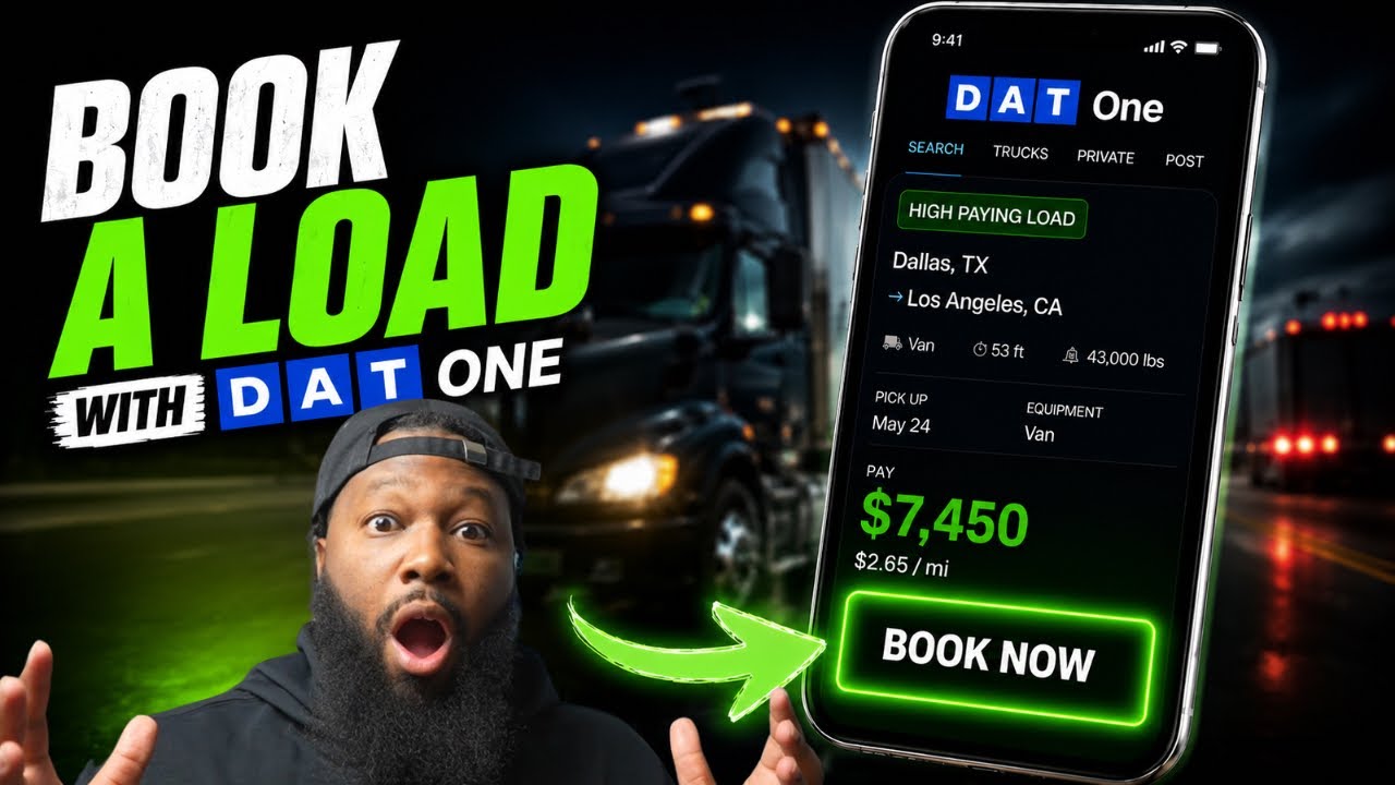 how to book a load with dat one in 2026