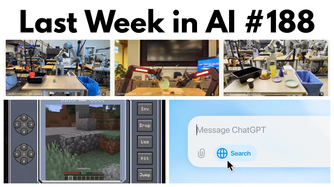 Last Week in AI #188 - ChatGPT+Search, OpenAI+AMD, SimpleQA, π0