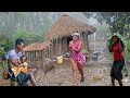 Doesn T Stop No Shelter Heavy Rains ️ In African Traditional Homestead Village Struggles