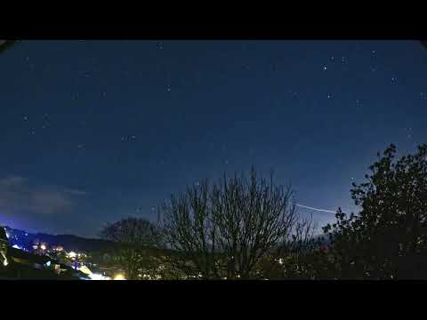 Stars & Clouds Night Time Lapse Over Devon 4K - December 29, 2023