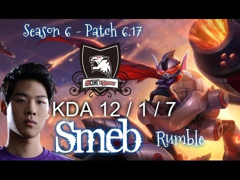 ROX Smeb RUMBLE vs GNAR Top - Patch 6.17 KR Ranked | League of Legends