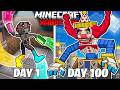 I Survived 100 Days As The FNAF MIMIC In HARDCORE Minecraft