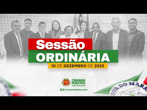 33ª Sessão Ordinária Deliberativa da Câmara Municipal de Olinda Nova do Maranhão | 10/12/2025
