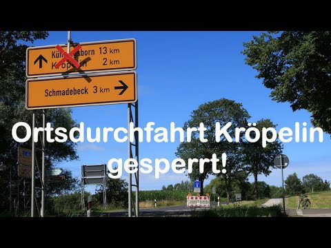 Vollsperrung Kröplin bis 02.08.2020