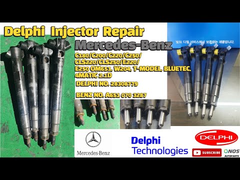 Mercedes-Benz E220 Delphi DIESEL INJECTOR Repair 28308779 A651 070 3287