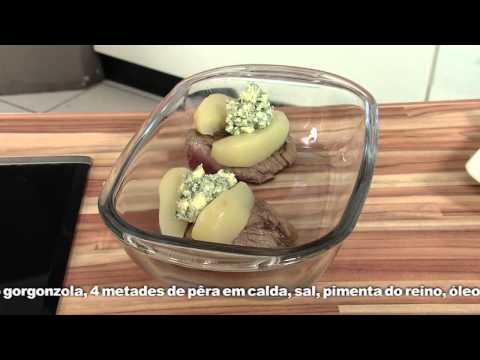 Receitas Bom Sabor 26/06/2013 - Filet com pêra e gorgonzola