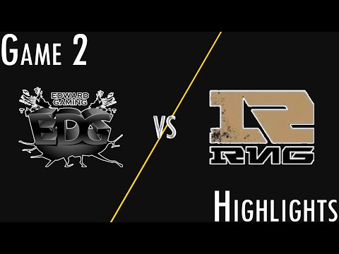 EDG vs RNG - Game 2 Highlights - 2016 LPL Regional Qualifiers