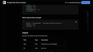 Google Play Store Scraper — Apify Actor Walkthrough