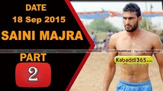 (1) Saini Majra (Mohali) Kabaddi Touranament 18 Sep 2015