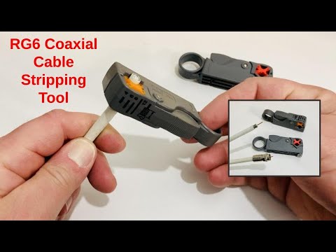 RG6 Coaxial Cable Stripping Tool for Making Your Own Coax Cable
