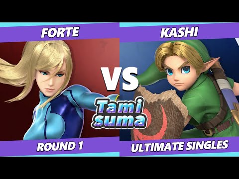 TAMISUMA 190 SSBU - Forte (ZSS) Vs. Kashi (Young Link) Smash Ultimate Round 1