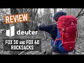 Review of the Deuter Fox 30 and 40 Junior Backpacks