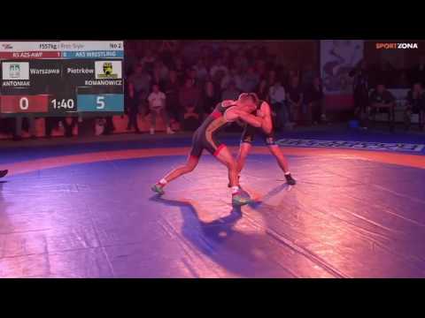 KLZ: Mateusz ANTONIAK (AZS AWF) - Dawid ROMANOWICZ (AKS Wrestling Team) - FS57