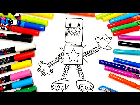 Boxy Boo Poppy Playtime Coloring Pages - Tobu - Good Times [NCS Release]