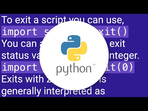 Python How Do I Abort The Execution Of A Python Script