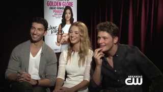 Interview with Brett Dier, Yael Grobglas & Justin Baldoni from Jane the Virgin video