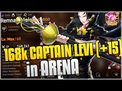 Epic Seven - 168k CP REMNANT VIOLET (+15 skill-up) in ARENA!!!