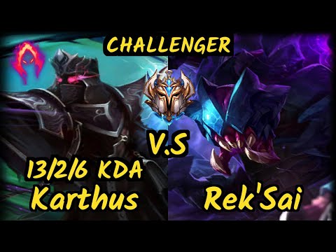 XL Caedrel (KARTHUS) vs REK'SAI - 13/2/6 KDA JUNGLE CHALLENGER GAMEPLAY - EUW