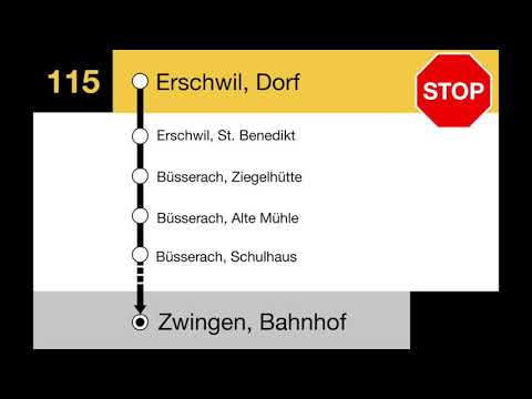 PostAuto Ansagen •115 • Balsthal – Mümliswil – Passwang – Beinwil – Breitenbach – Zwingen