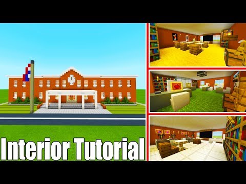 Insane Minecraft School Interior! Step-by-step Guide.