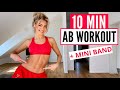 10 MIN AB WORKOUT Lose Lower Belly Fat Optional MINI BAND Mary Braun