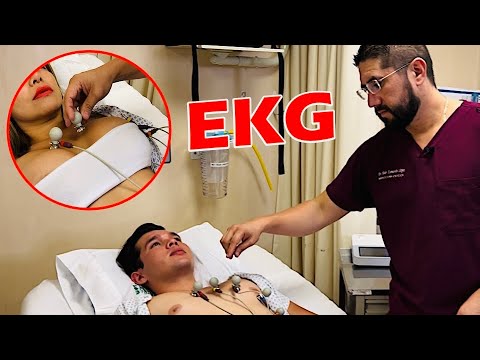 Part of a video titled ELECTROCARDIOGRAMA - ¿Cómo tomarlo? - YouTube