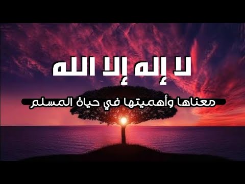 لا إله إلا الله معناها وأهميتها في حياة المسلم