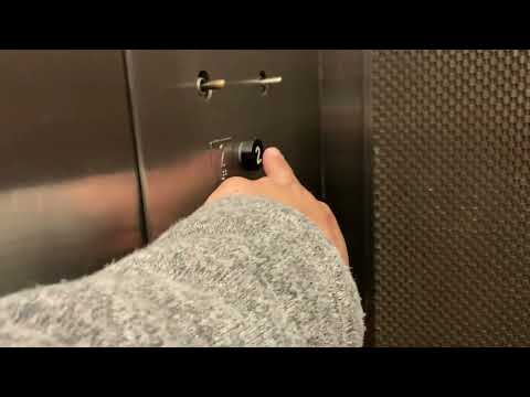 Beautiful Otis (Black Button) Traction Elevator @ Buffalo Library, Downtown Buffalo, NY