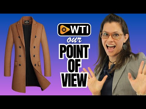 Men's Premium Wool Blend Double Breasted Long Pea Coat Medium Camel - WTI product video review