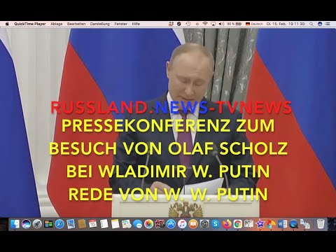 Rede von Putin zum Besuch von Scholz – Pressekonferenz