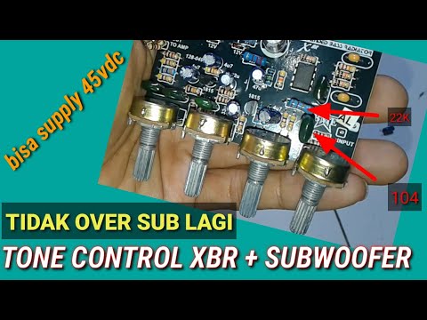 XBR tone control so it doesn't overpower the subwoofer & can be supplied with symmetrical 45VDC