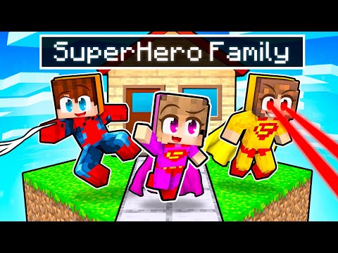 EPIC Minecraft FAMILY with SUPERPOWERS!