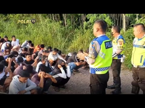 POLRES PRABUMULIH RAZIA BALAP LIAR