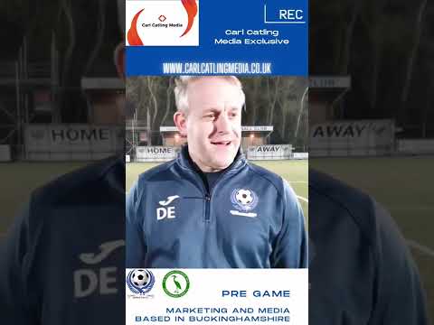 PRE GAME - Darren Edey - Bedford Town v Biggleswade Town - Bedfordshire FA Cup QF