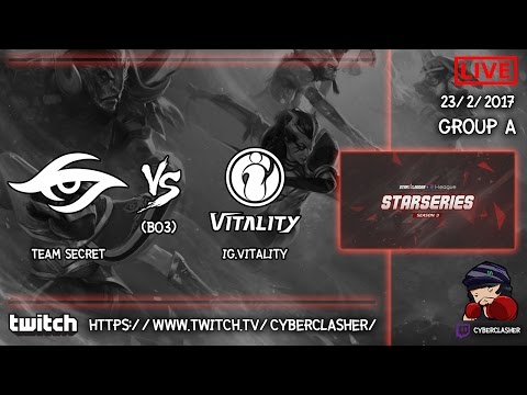 SL i-League StarSeries SS 3 - Secret vs IG.V # Game 1