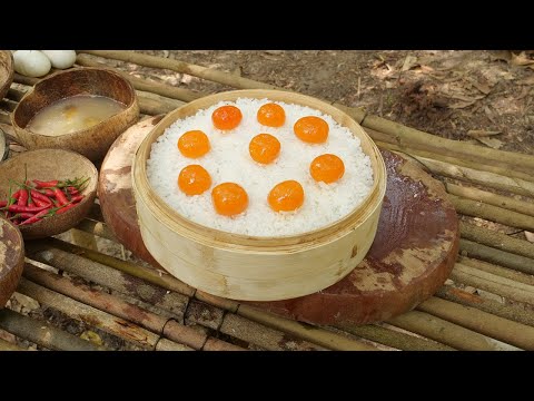 Survival Girl Cooking Food in Amazon Rainforest