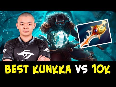 Best Kunkka vs 10,000 MMR — Attacker vs MidOne