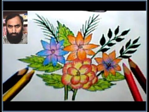 artful safdar|flower painting/a beautiful boquet|artful safdar