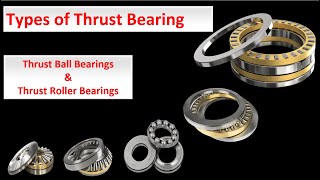 Types of Thrust Bearing | Bearing Types | Thrust Bearings and Its application | Thrust Ball Bearing