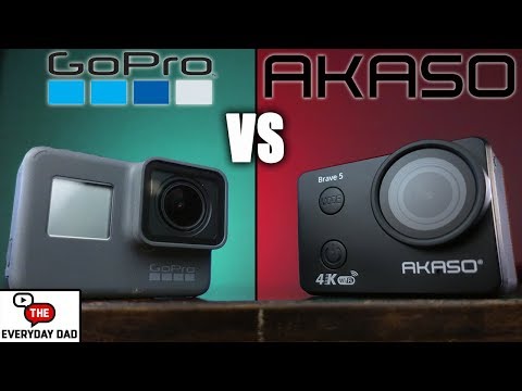 GoPro Hero 2018 vs Akaso Brave 5!  The Battle of the UNDERWATER Action Cameras!