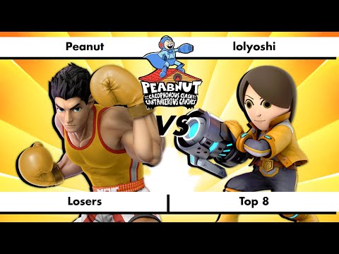 Peabnut C.C.C.C. - Losers Top 8 - Peanut (Little Mac) vs lolyoshi (Mii Gunner)