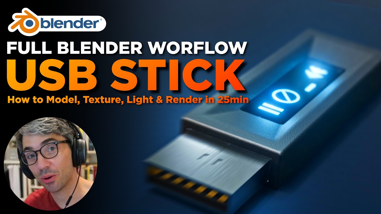 A Complete Blender Workflow in 25 Minutes (USB)